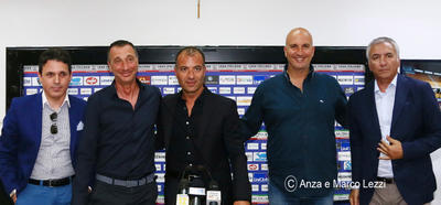 I vertici societari e mister Rizzo