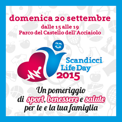 “Scandicci Life Day” si terrà il 20 settembre: Savino Del Bene presente!