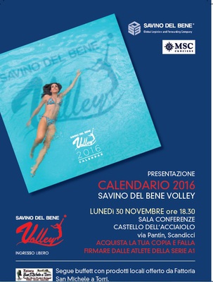 Presentazione calendario Savino Del Bene Volley 2016