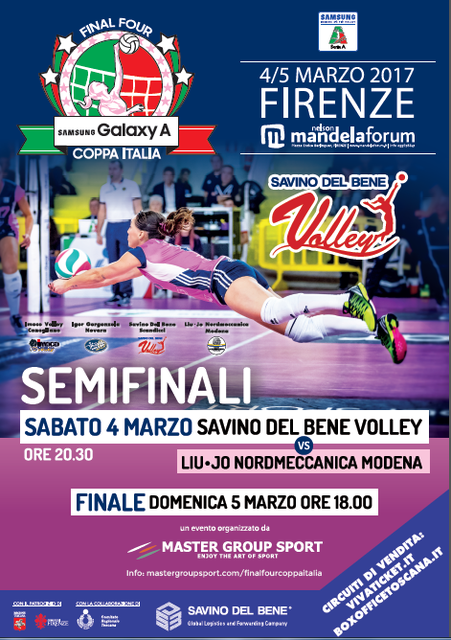 Final Four di Coppa Italia – Firenze 4-5 marzo